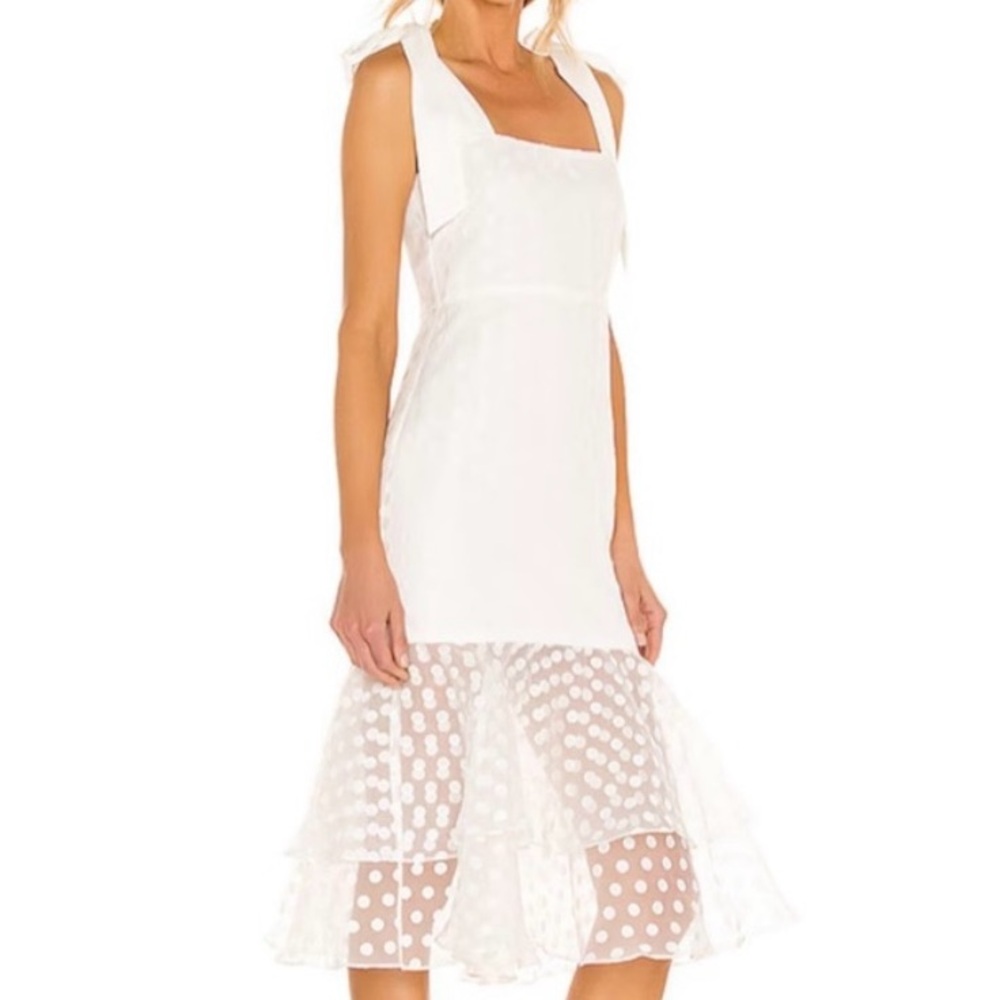 Lovers + Friends Elegant White Midi Dress